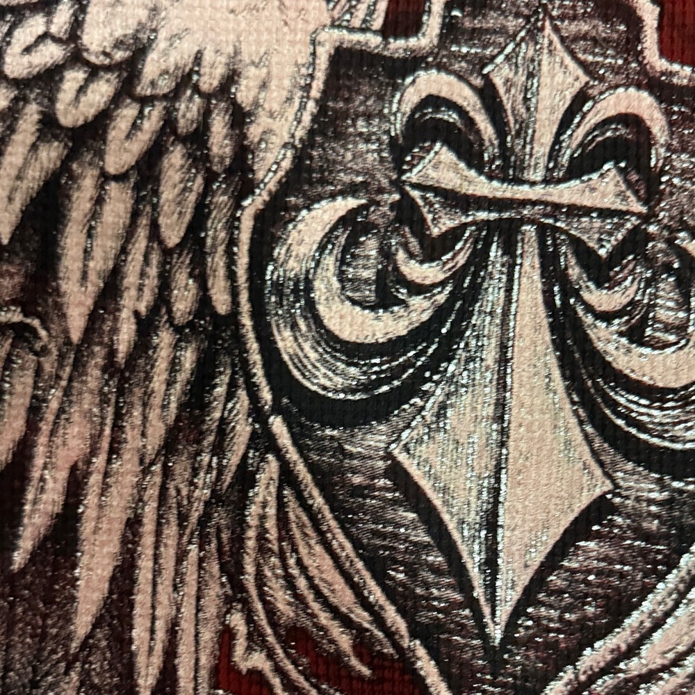 Affliction Red and Black Long Sleeve thermal Top men - Picture 7 of 8
